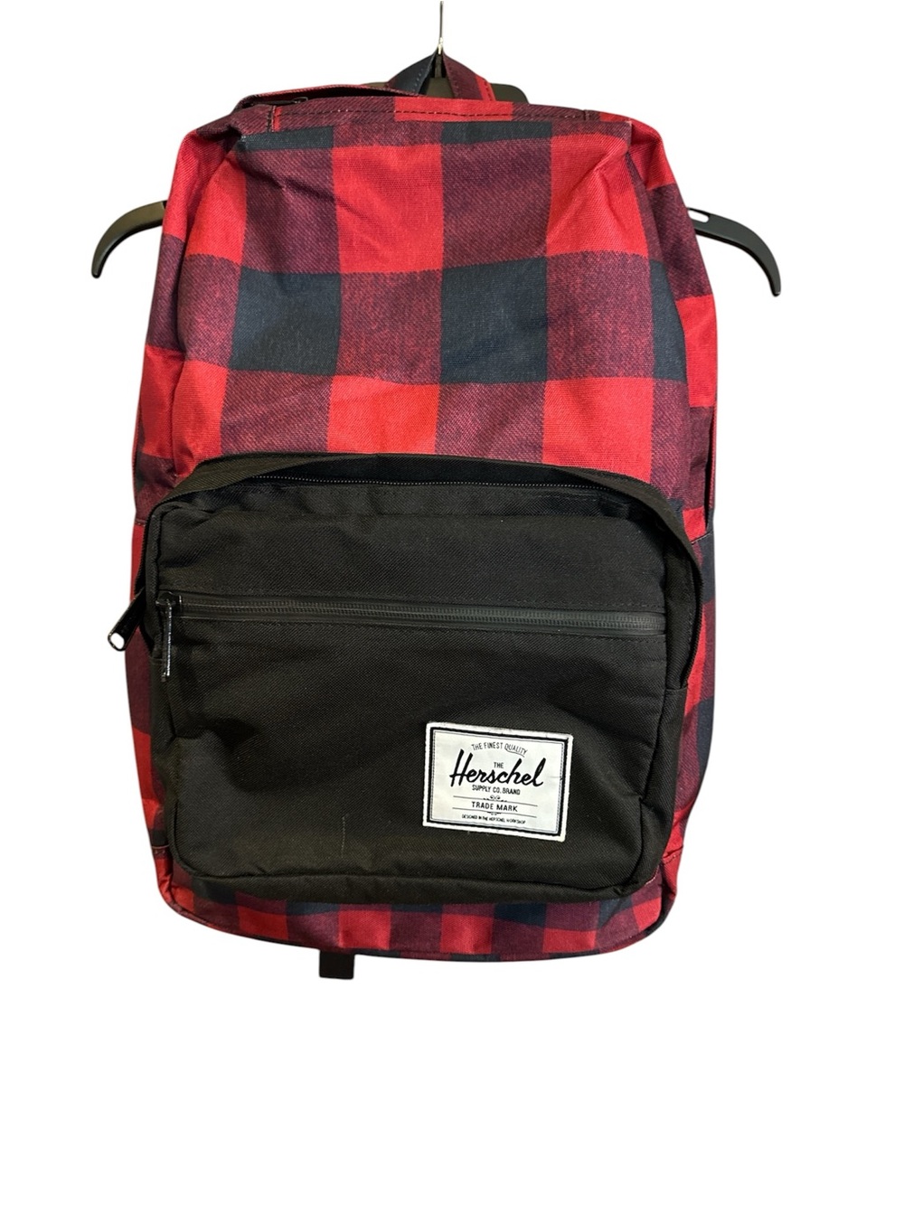 Herschel Supply Company Pop Quiz Red and Black Buffalo Plaid Backpack